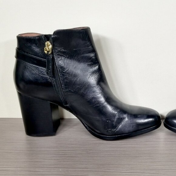 Louise et Cie Zanara Bootie, Black Leather, Womens Size 7 M  / 37 - Picture 7 of 12